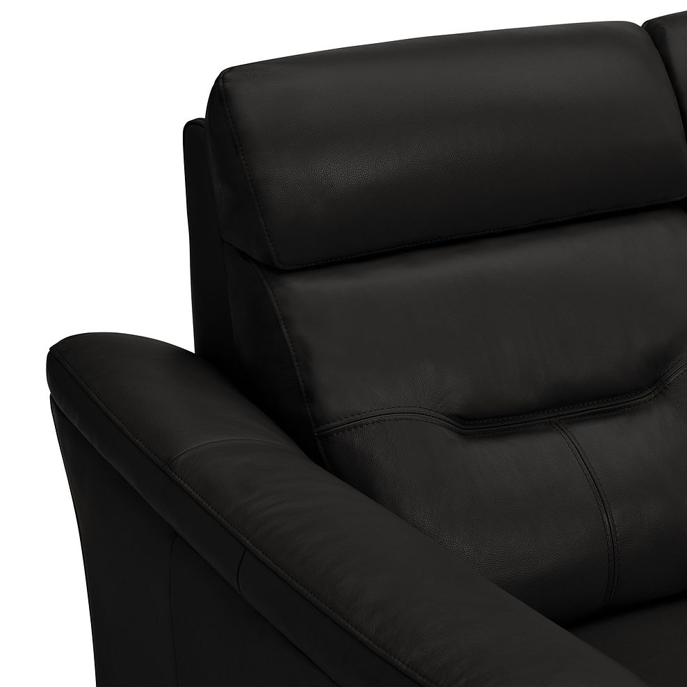 Muse Black Leather 2 Seater Electric Recliner Sofa 12