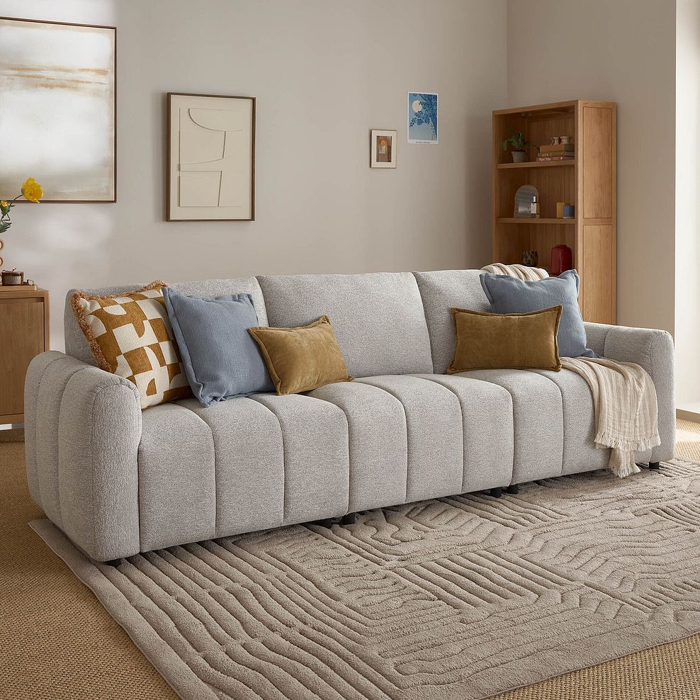 Nap 3 Seater Modular Sofa in Coastal Linen Fabric - Group 9 1