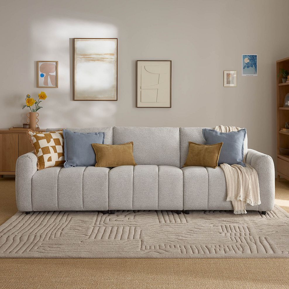 Nap 3 Seater Modular Sofa in Coastal Linen Fabric - Group 9 2