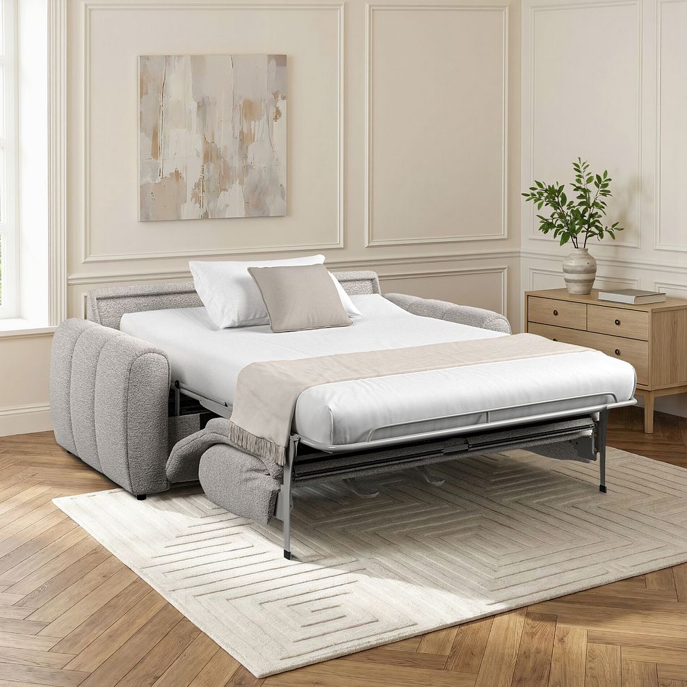 Nap 3 Seater Sofa Bed in Coastal Linen Fabric 1