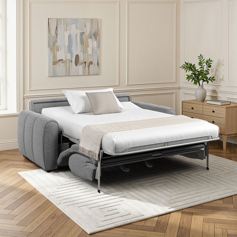 Nap 3 Seater Sofa Bed in Coastal Mist Fabric 18