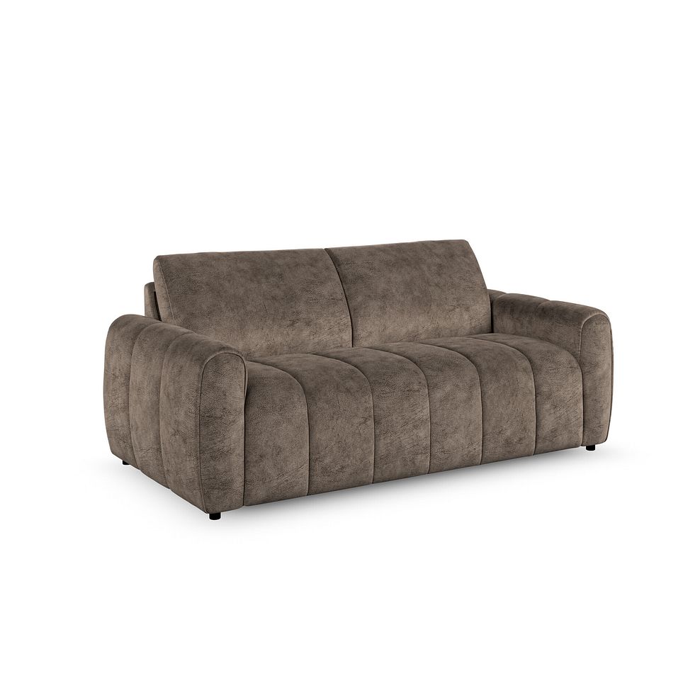Nap 3 Seater Sofa Bed in Dapple Chocolate Fabric 3