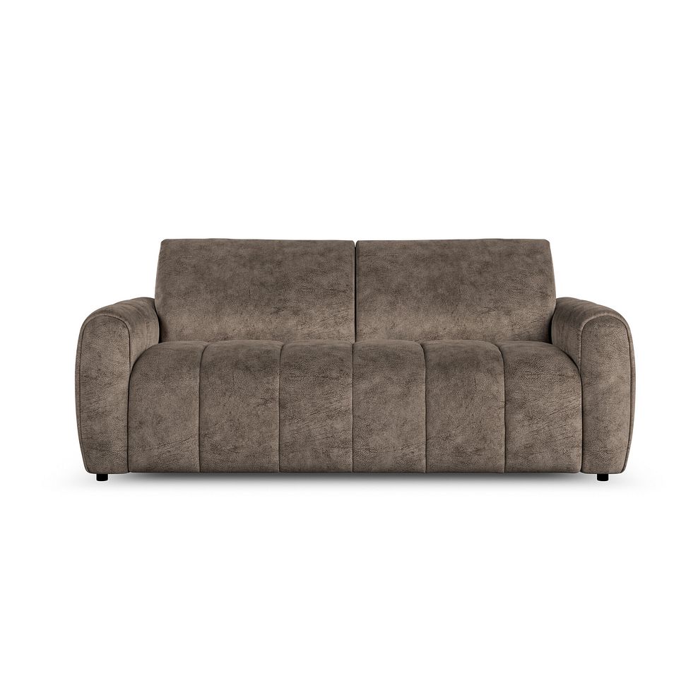 Nap 3 Seater Sofa Bed in Dapple Chocolate Fabric 4