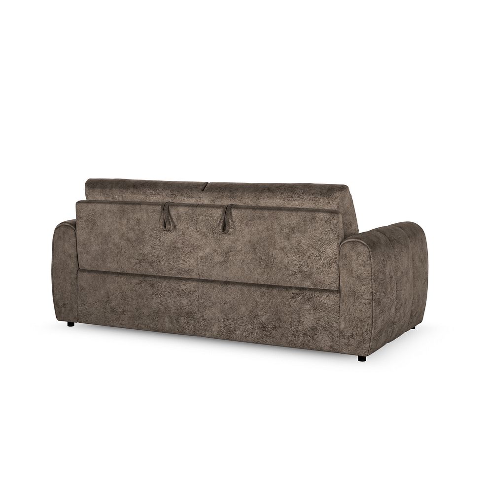 Nap 3 Seater Sofa Bed in Dapple Chocolate Fabric 5