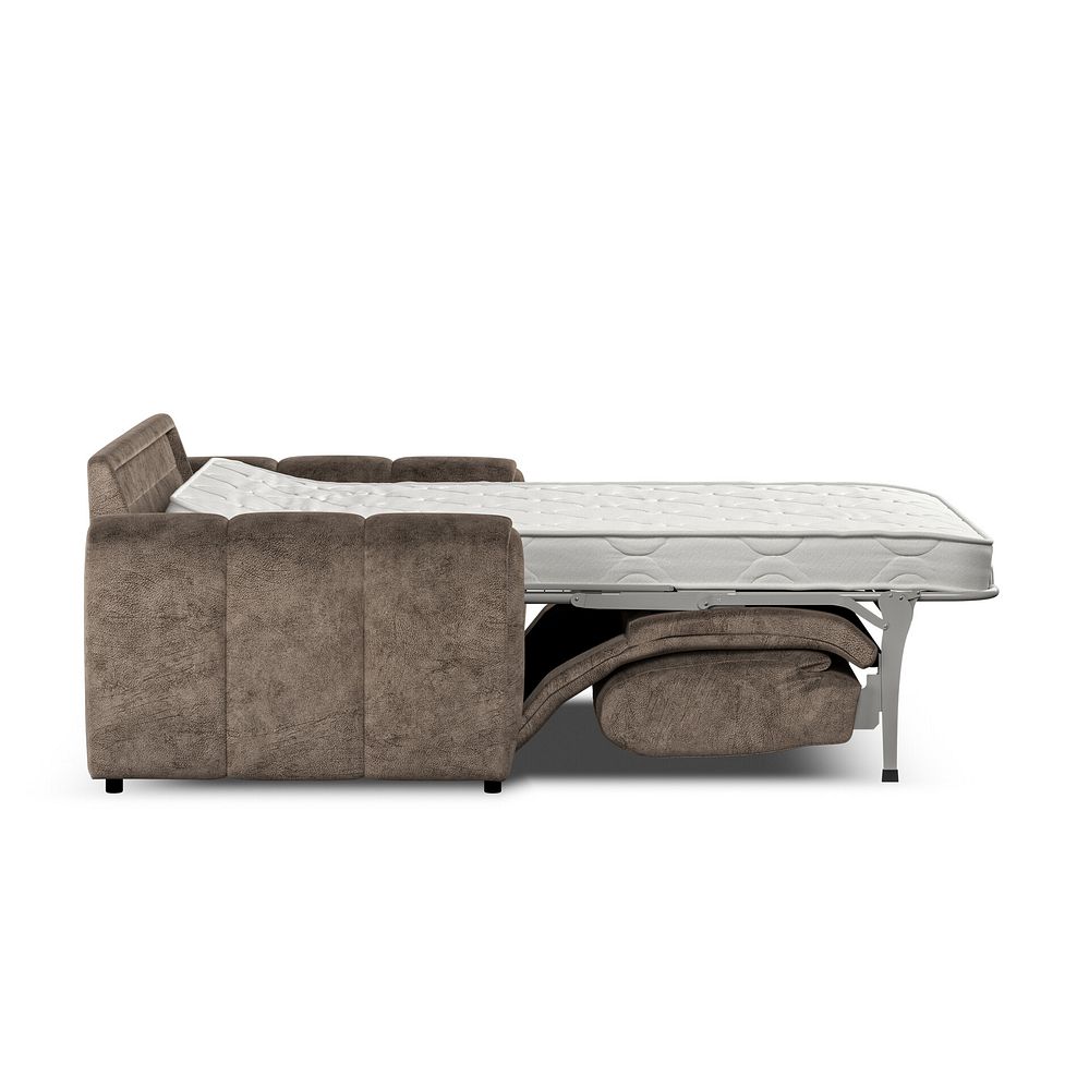 Nap 3 Seater Sofa Bed in Dapple Chocolate Fabric 7