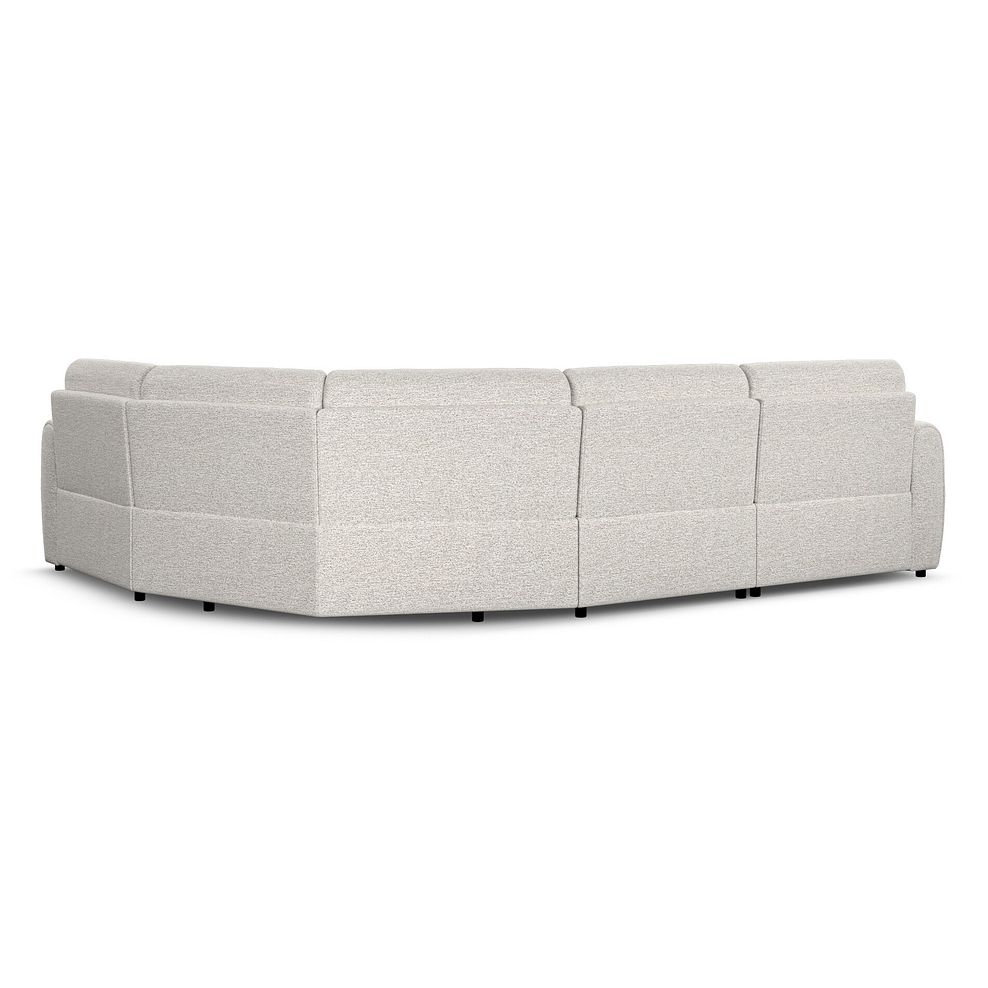 Nap 4 Seat Left Hand Modular Corner Sofa in  Coastal Linen Fabric- Group 2 3