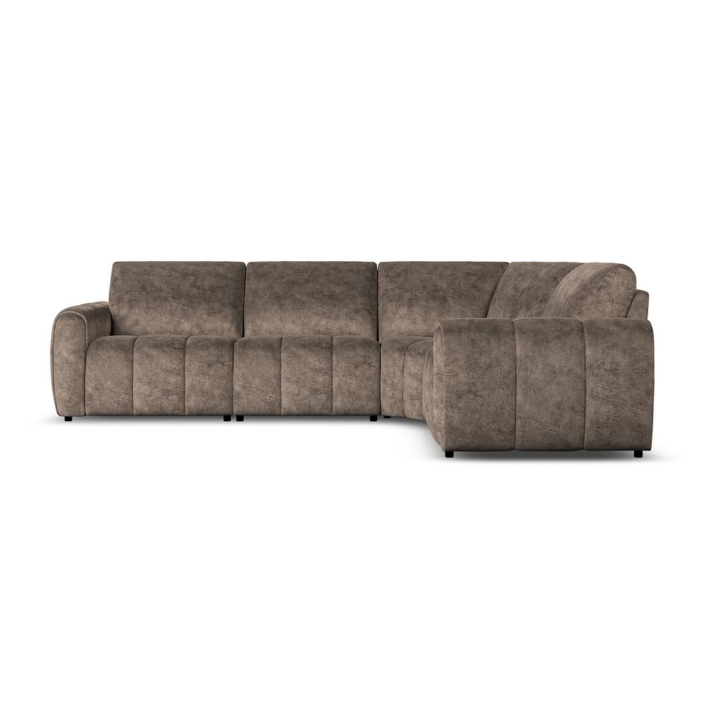 Nap 4 Seat Left Hand Modular Corner Sofa in Dapple Chocolate Fabric  - Group 2 2