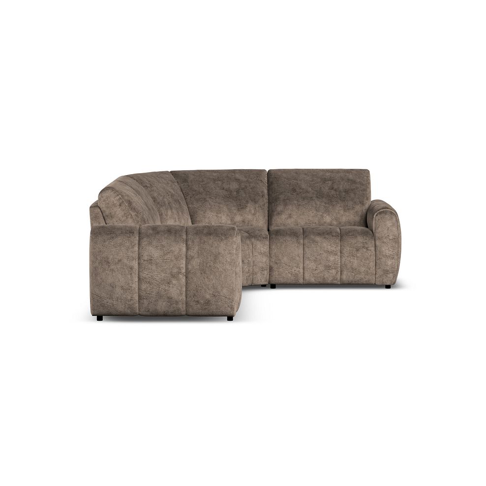 Nap 4 Seat Left Hand Modular Corner Sofa in Dapple Chocolate Fabric  - Group 2 4