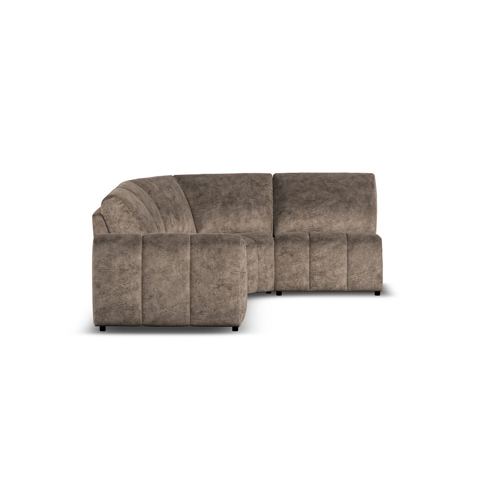 Nap 4 Seat Left Hand Modular Corner Sofa in  Dapple Chocolate Fabric - Group 4 4