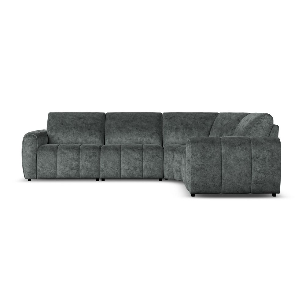 Nap 4 Seat Left Hand Modular Corner Sofa in Dapple Grey Fabric - Group 2 2