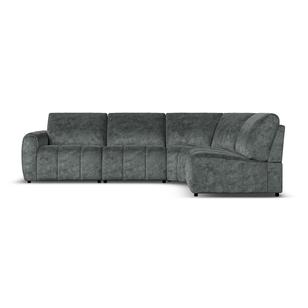 Nap 4 Seat Left Hand Modular Corner Sofa in Dapple Grey Fabric - Group 4 2