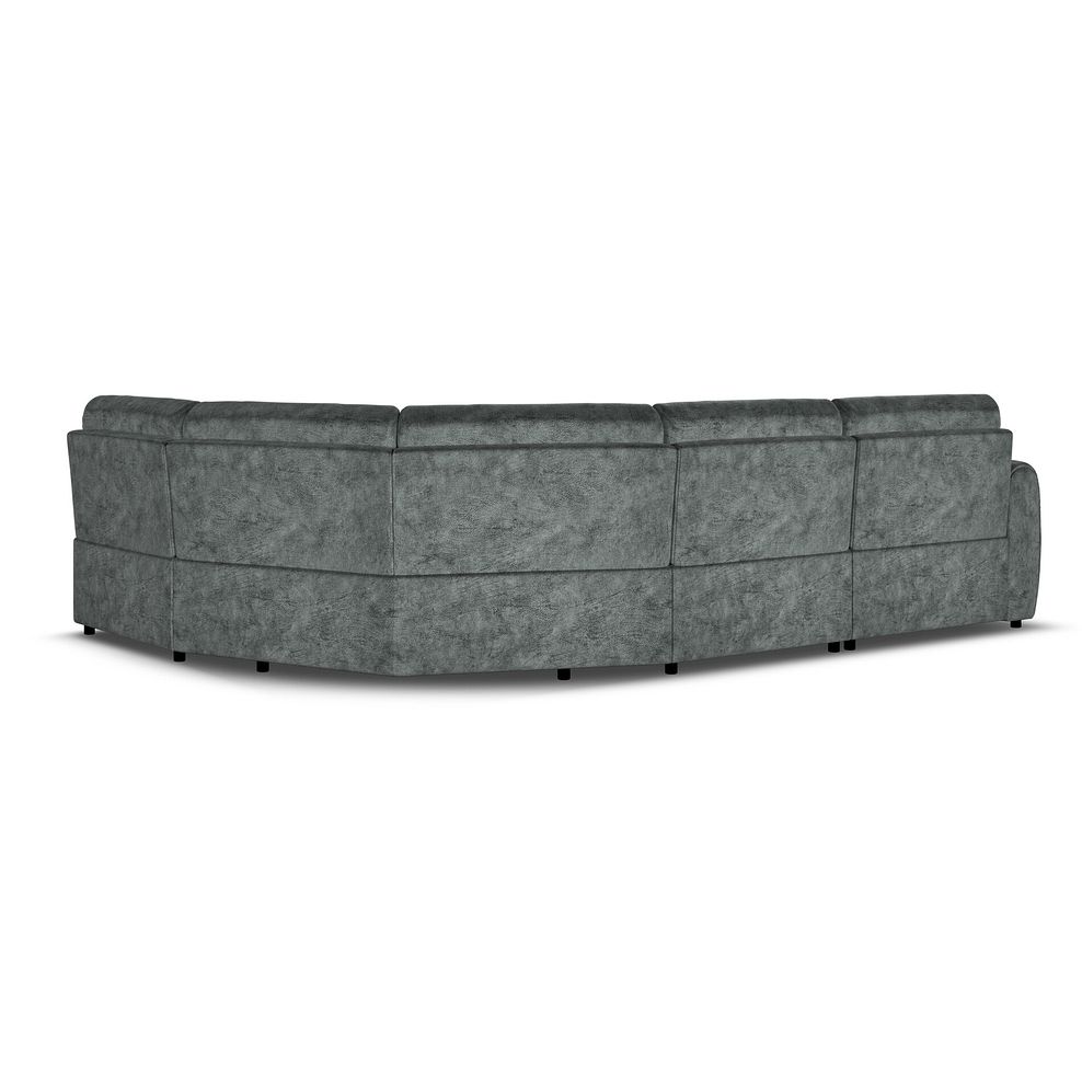 Nap 4 Seat Left Hand Modular Corner Sofa in Dapple Grey Fabric - Group 4 3