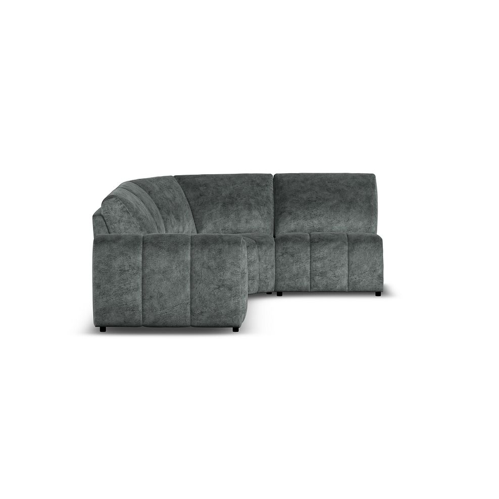 Nap 4 Seat Left Hand Modular Corner Sofa in Dapple Grey Fabric - Group 4 4