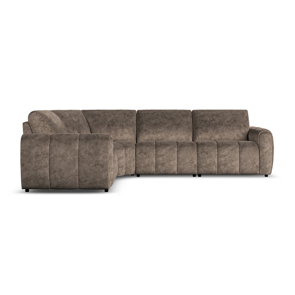 Nap 4 Seat Right Hand Modular Corner Sofa in Dapple Chocolate Fabric  - Group 2 2