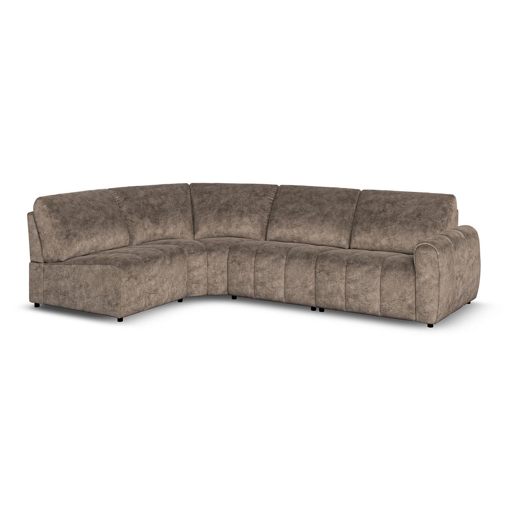 Nap 4 Seat Right Hand Modular Corner Sofa in Dapple Chocolate Fabric  - Group 5 1