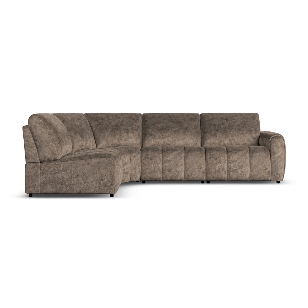 Nap 4 Seat Right Hand Modular Corner Sofa in Dapple Chocolate Fabric  - Group 5 2