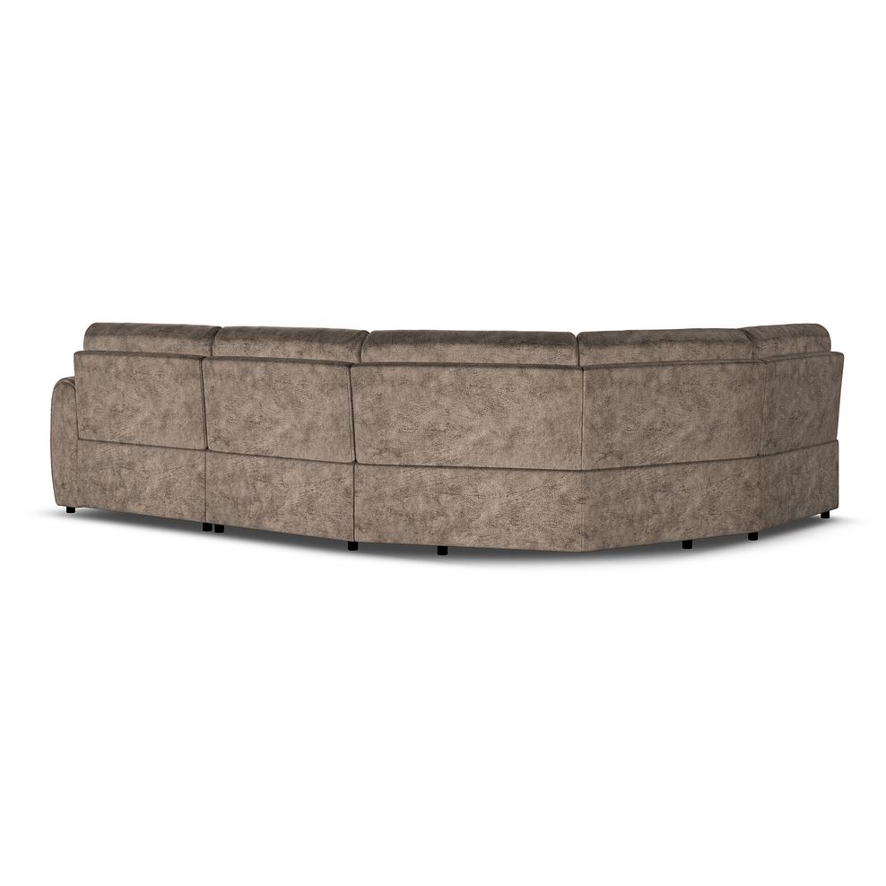 Nap 4 Seat Right Hand Modular Corner Sofa in Dapple Chocolate Fabric  - Group 5 3