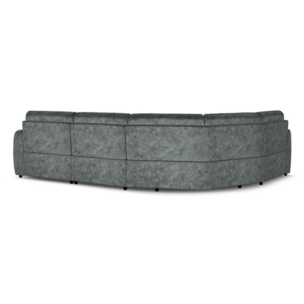 Nap 4 Seat Right Hand Modular Corner Sofa in Dapple Grey Fabric - Group 2 3