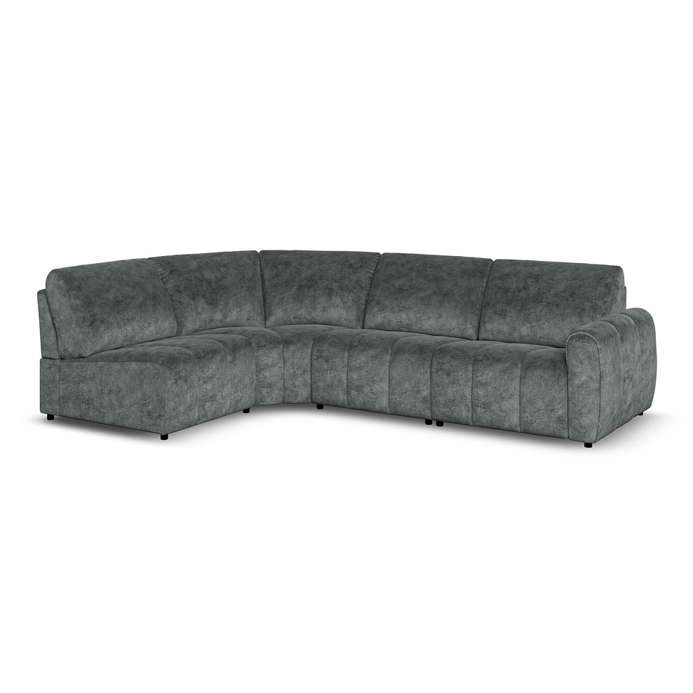 Nap 4 Seat Right Hand Modular Corner Sofa in Dapple Grey Fabric  - Group 5 1