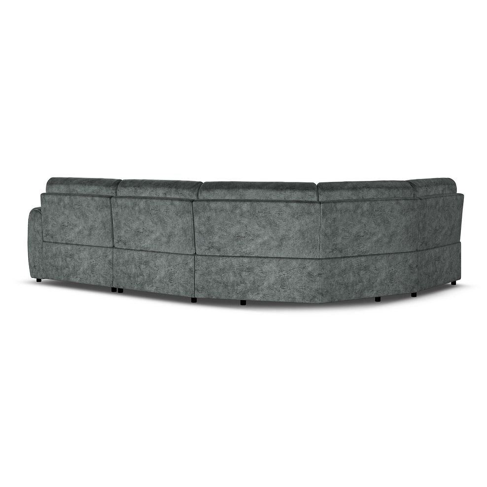 Nap 4 Seat Right Hand Modular Corner Sofa in Dapple Grey Fabric  - Group 5 3