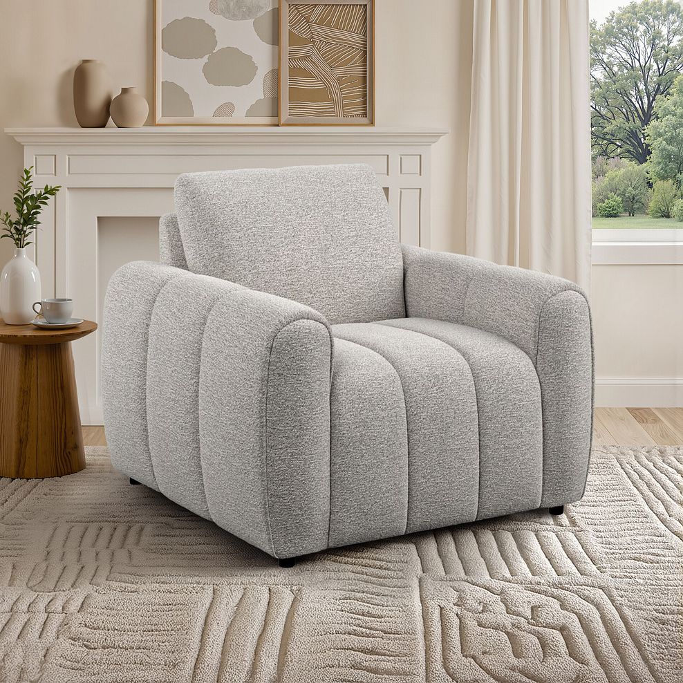 Nap Armchair in Coastal Linen Fabric 1