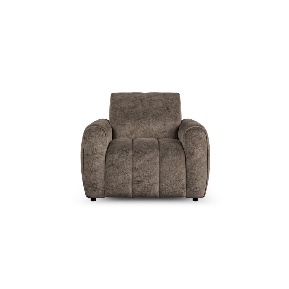 Nap Armchair in Dapple Chocolate Fabric 2