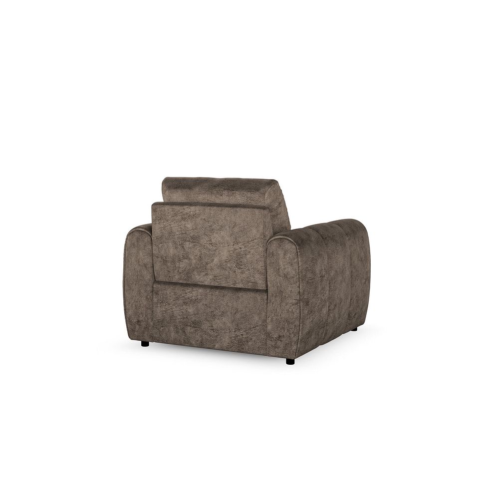 Nap Armchair in Dapple Chocolate Fabric 3