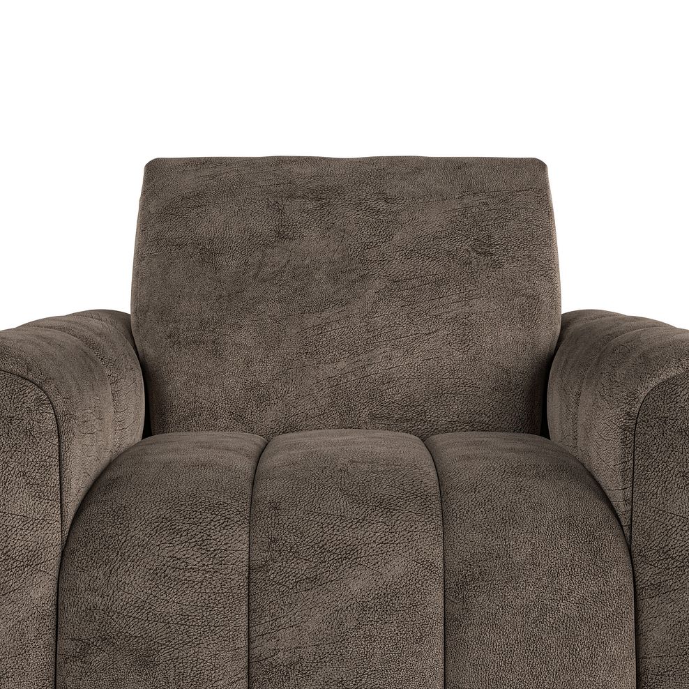 Nap Armchair in Dapple Chocolate Fabric 7