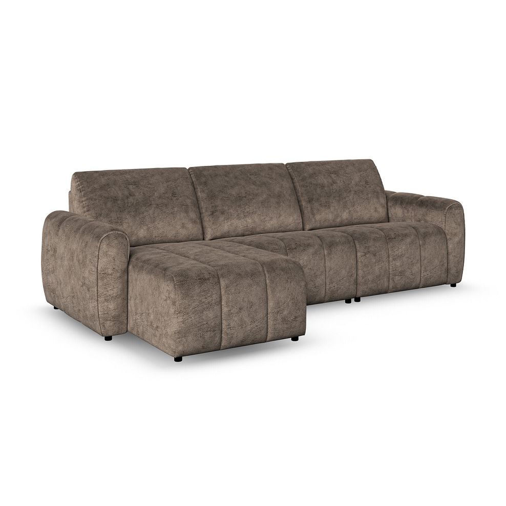Nap Modular 3 Seater Left Hand Chaise Sofa in Dapple Chocolate Fabric  - Group 14 1