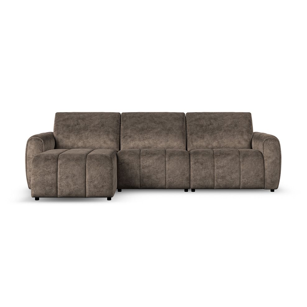 Nap Modular 3 Seater Left Hand Chaise Sofa in Dapple Chocolate Fabric  - Group 14 2