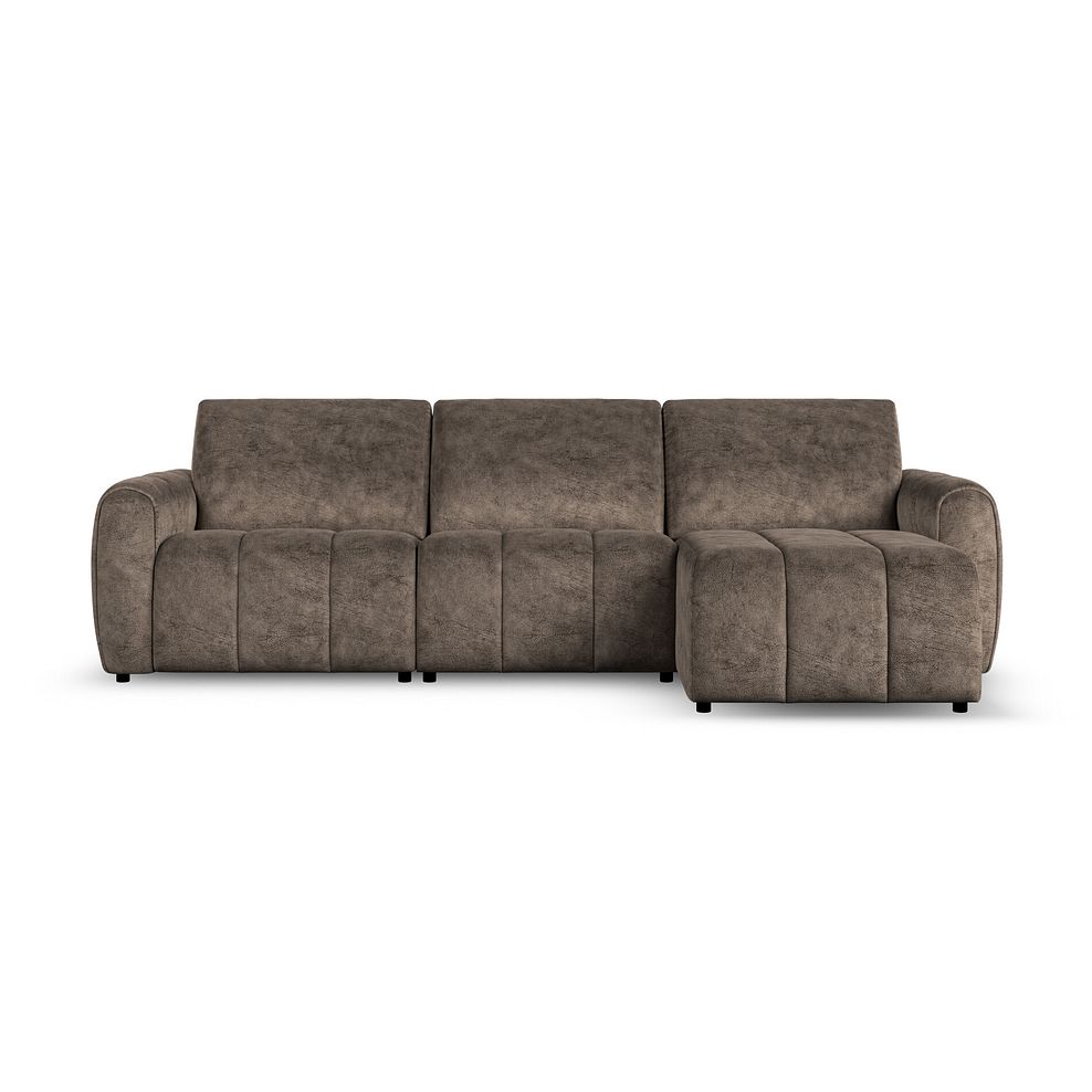 Nap Modular 3 Seater Right Hand Chaise Sofa in  Dapple Chocolate Fabric - Group 15 2