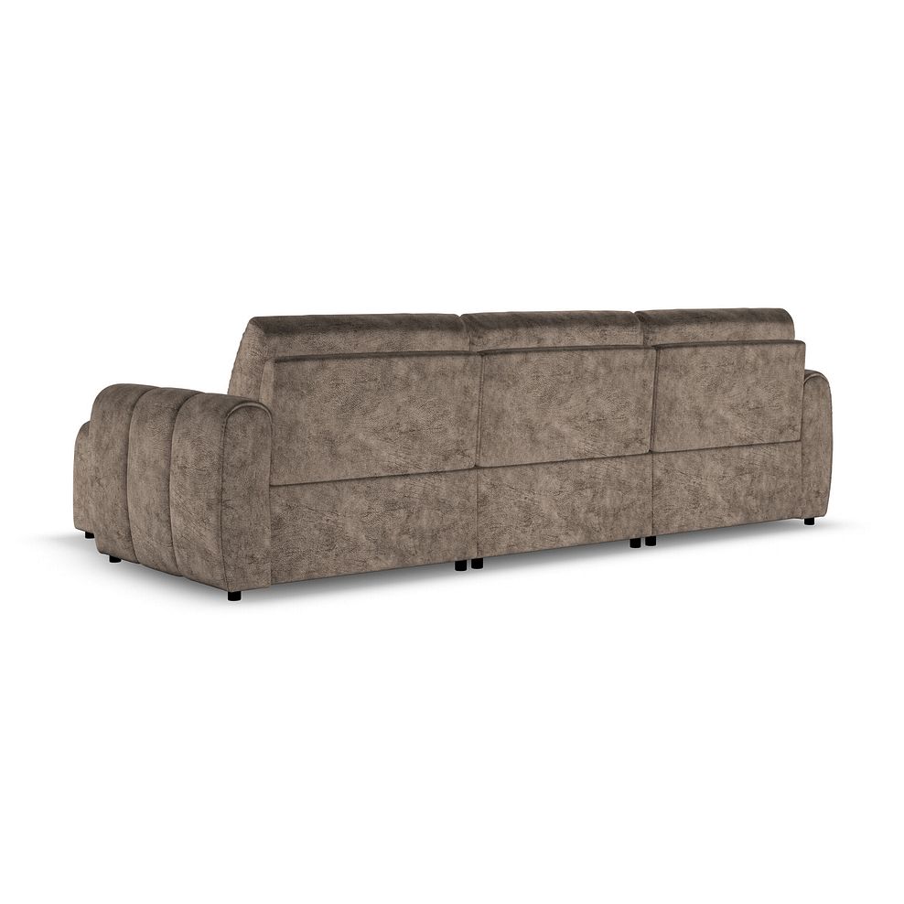 Nap Modular 3 Seater Right Hand Chaise Sofa in  Dapple Chocolate Fabric - Group 15 3