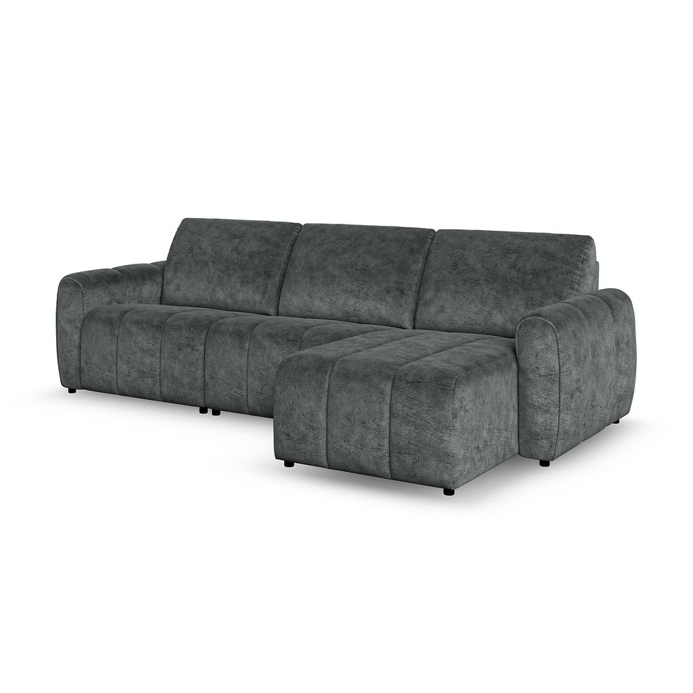 Nap Modular 3 Seater Right Hand Chaise Sofa in Dapple Grey Fabric - Group 15 1
