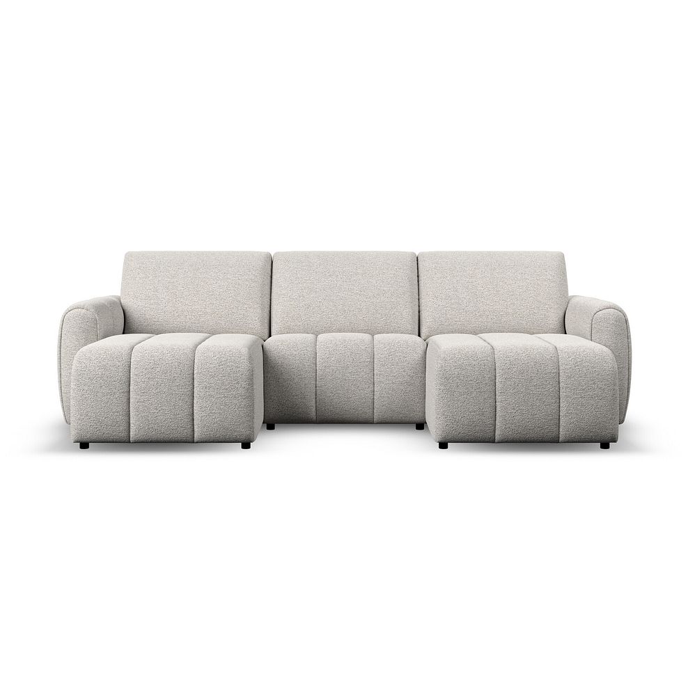 Nap Modular 3 Seater U-Shape Chaise Sofa in Coastal Linen Fabric - Group 16 2
