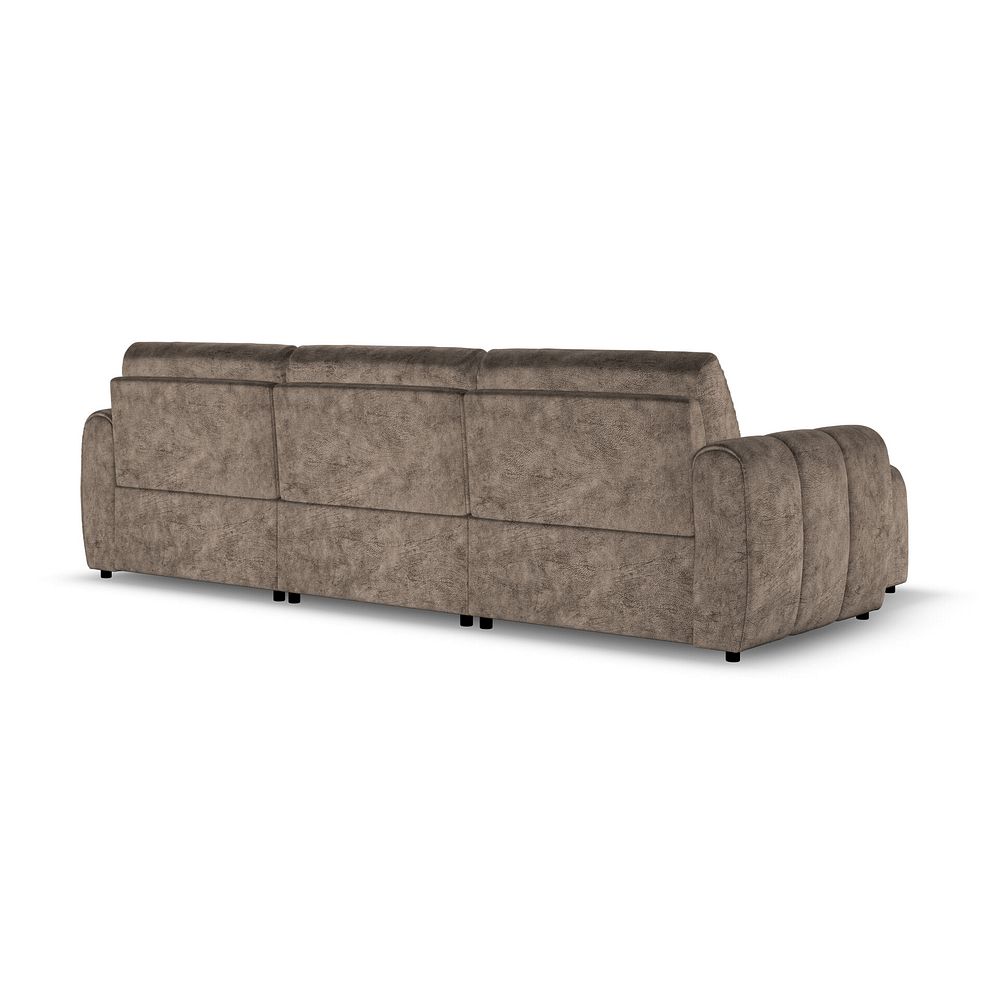 Nap Modular 3 Seater U-Shape Chaise Sofa in Dapple Chocolate Fabric  - Group 16 3