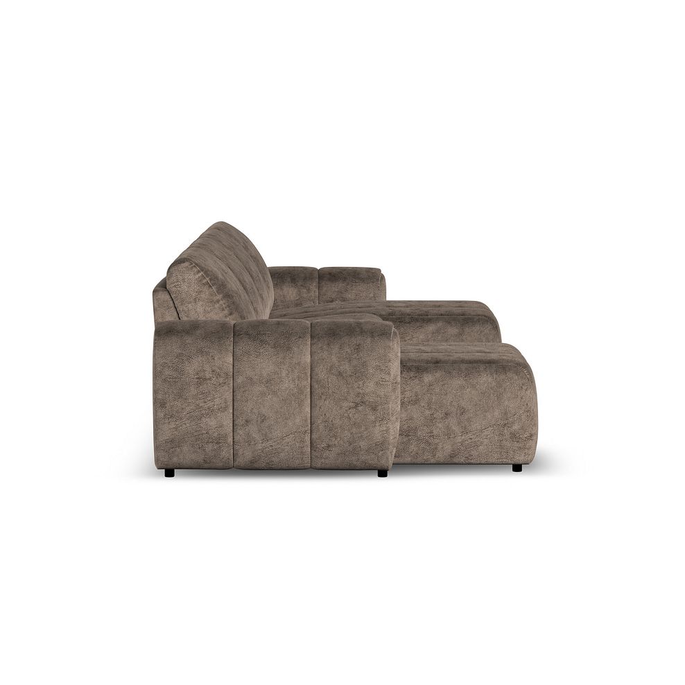 Nap Modular 4 Seater U-Shape Chaise Sofa in Dapple Chocolate Fabric  - Group 17 4