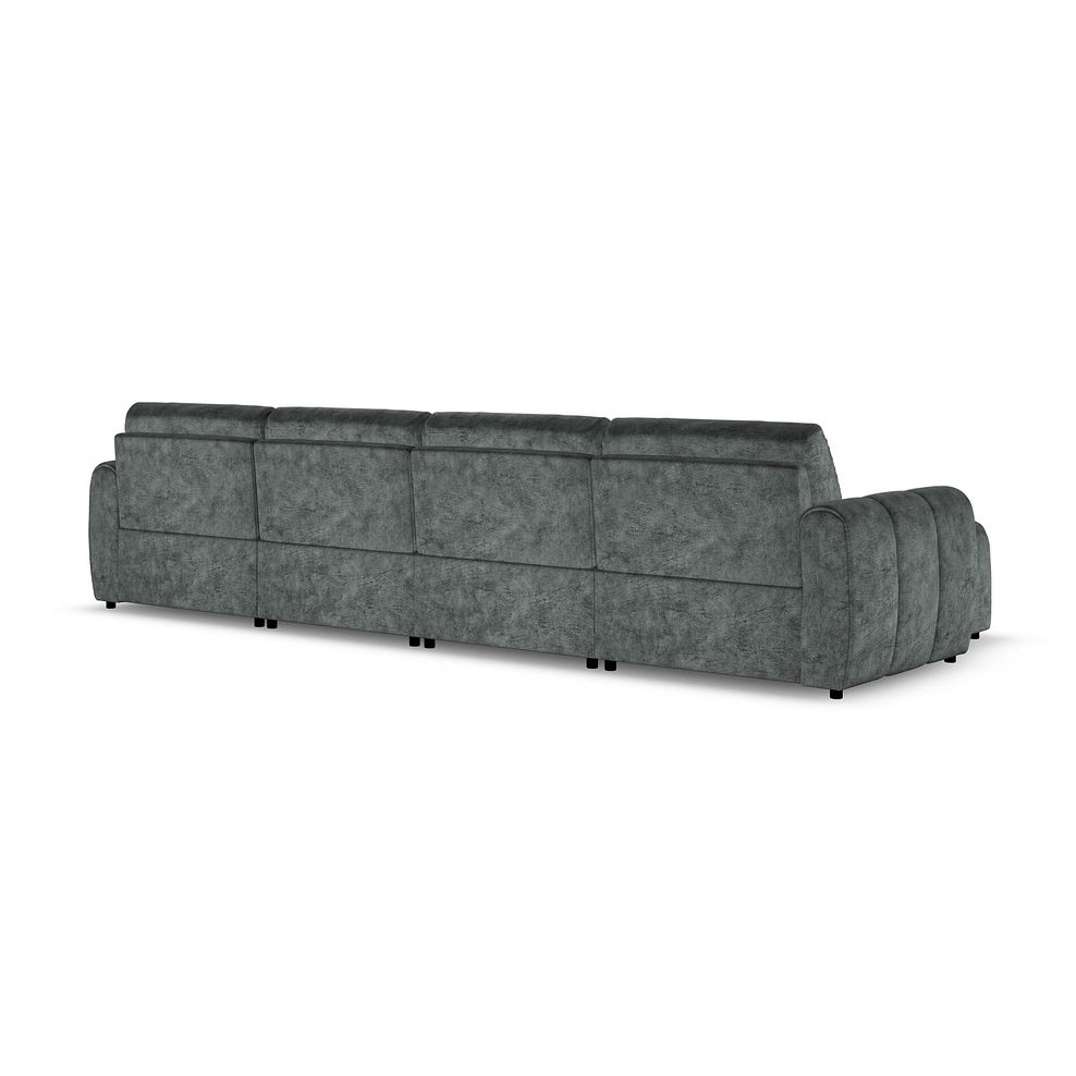 Nap Modular 4 Seater U-Shape Chaise Sofa in  Dapple Grey Fabric - Group 17 3