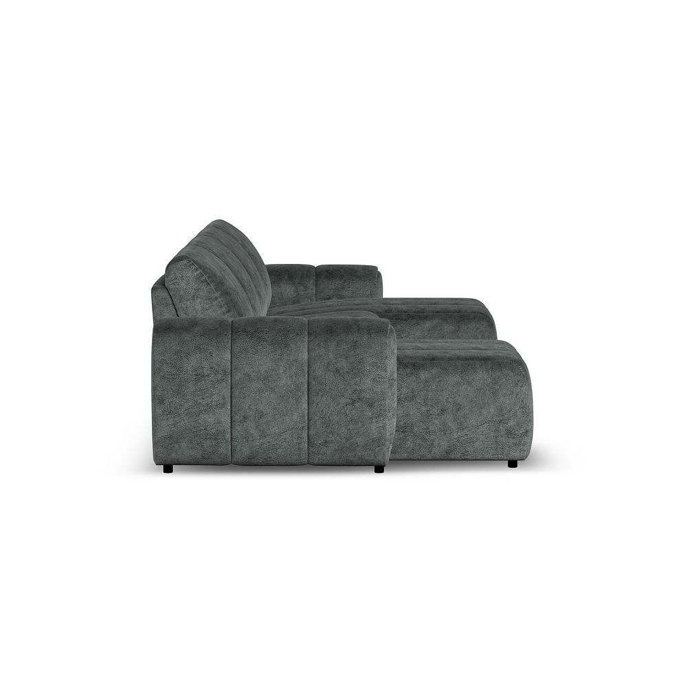 Nap Modular 4 Seater U-Shape Chaise Sofa in  Dapple Grey Fabric - Group 17 4