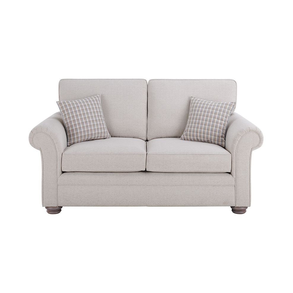 Hampton 2 Seater High Back Sofa in Natural Fabric 3