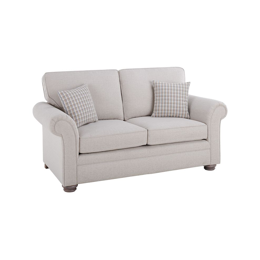 Hampton 2 Seater High Back Sofa in Natural Fabric