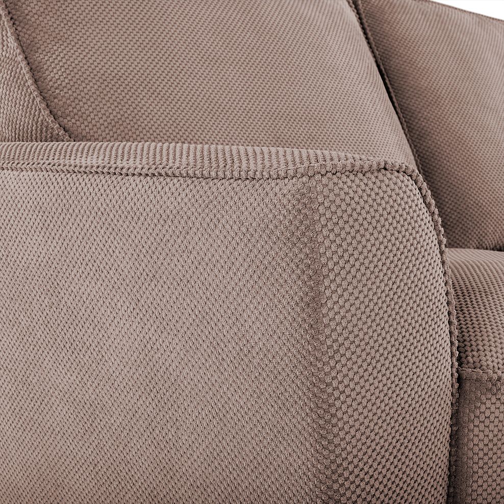 Nebraska 2 Seater High Back Sofa in Aero Fawn with Cedar Scatters 3