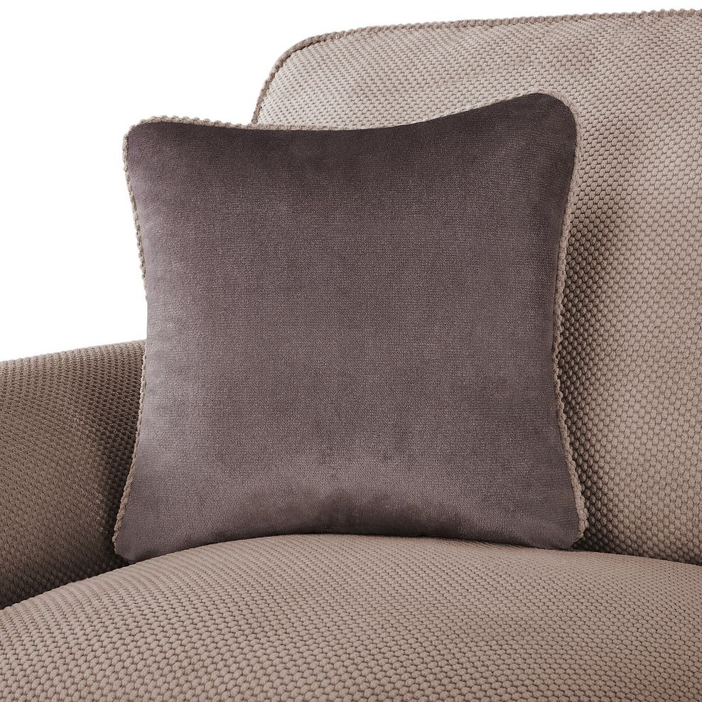 Nebraska 2 Seater High Back Sofa in Aero Fawn with Cedar Scatters 5