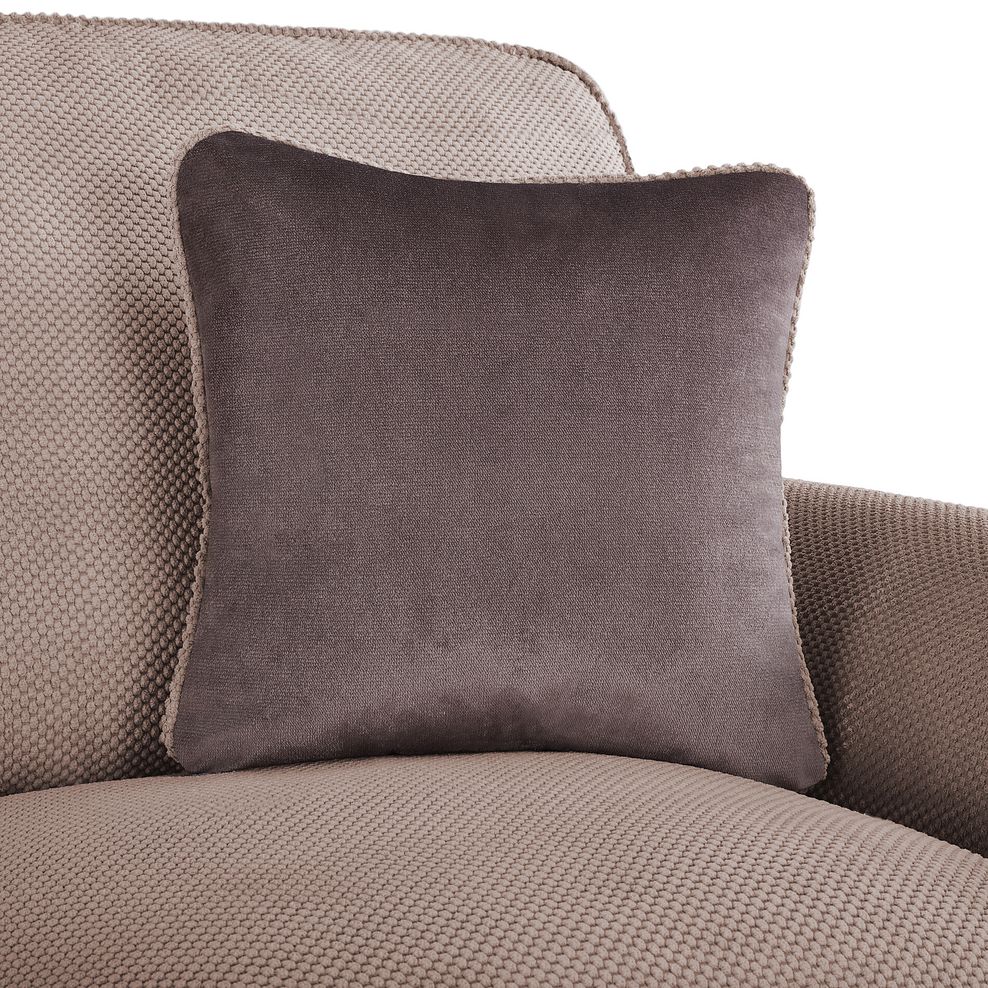 Nebraska Right Hand Corner High Back Sofa with Storage Footstool in Aero Fawn with Cedar Scatters 6