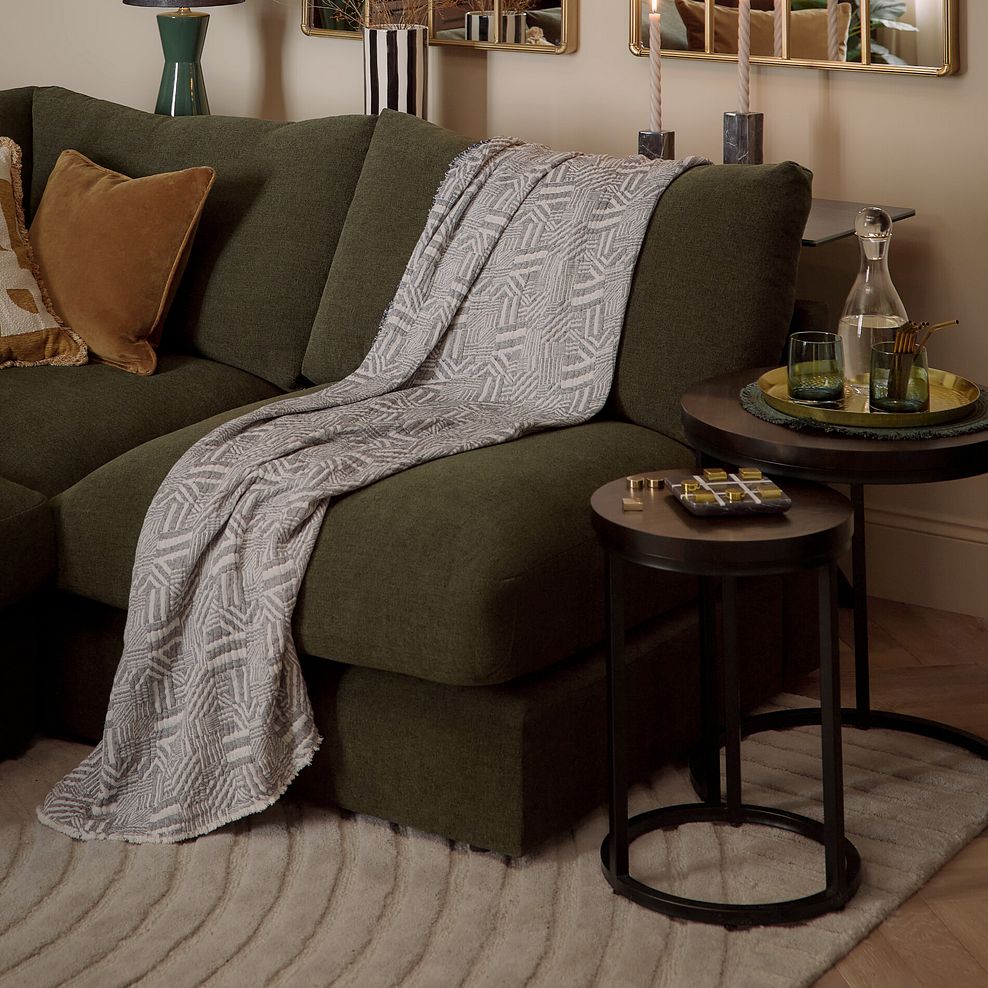 Detroit Solid Hardwood and Metal Nesting Side Tables 2