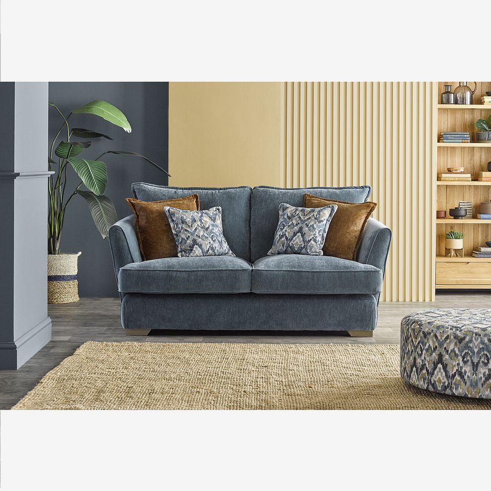 New England 2 Seater Sofa in Pellier Ocean fabric 1