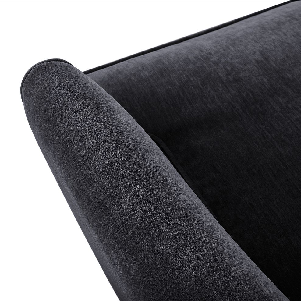 New England 4 Seater Sofa in Pellier Charcoal fabric 6