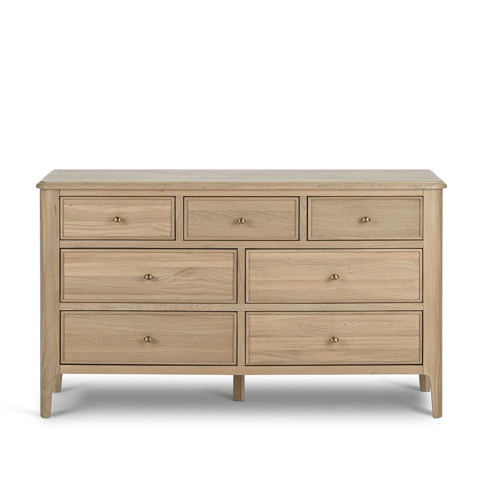 Newton Light Natural Solid Oak 3+4 Chest of Drawers 4