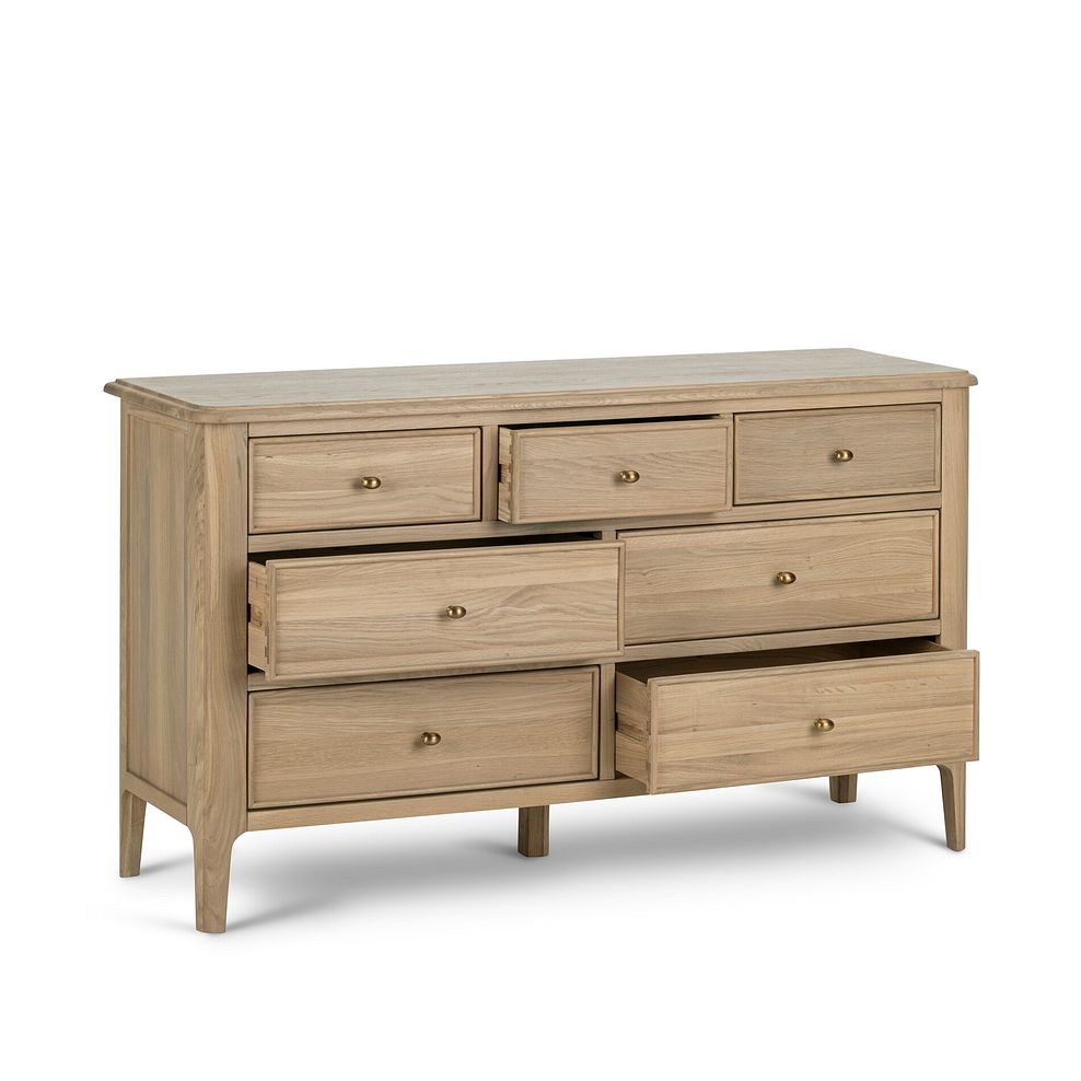 Newton Light Natural Solid Oak 3+4 Chest of Drawers 5