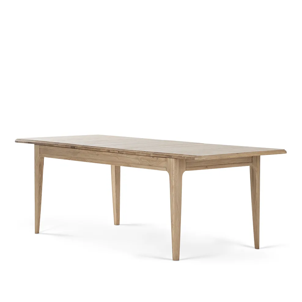 Newton Light Natural Solid Oak 5ft11" Extending Dining Table 2