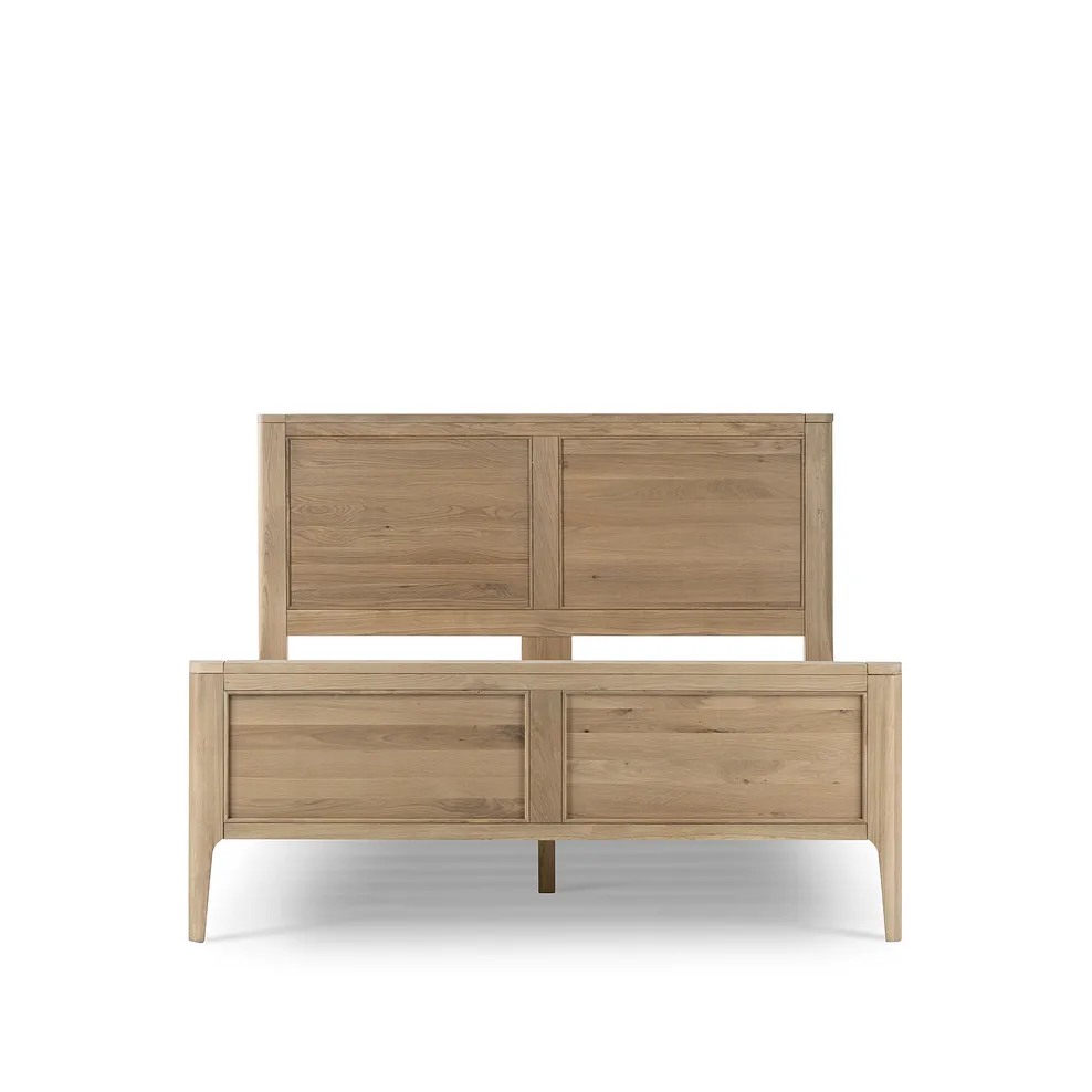 Newton Light Natural Solid Oak Double Bed 5